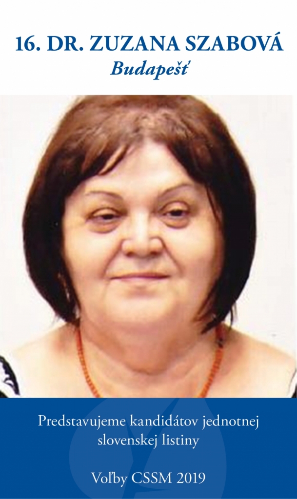 16. Dr. Zuzana Szabová - Budapešť