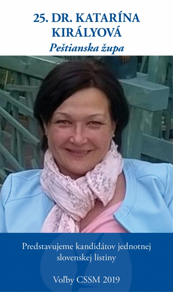 25. Dr. Katarína Királyová - Peštianska župa